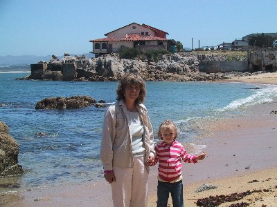 [Picture of Susan & Ella by Monterey Bay]